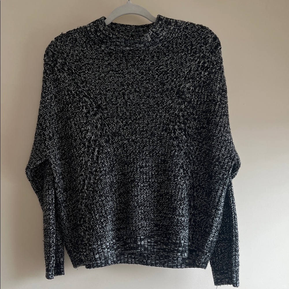 Black & White Knit Sweater